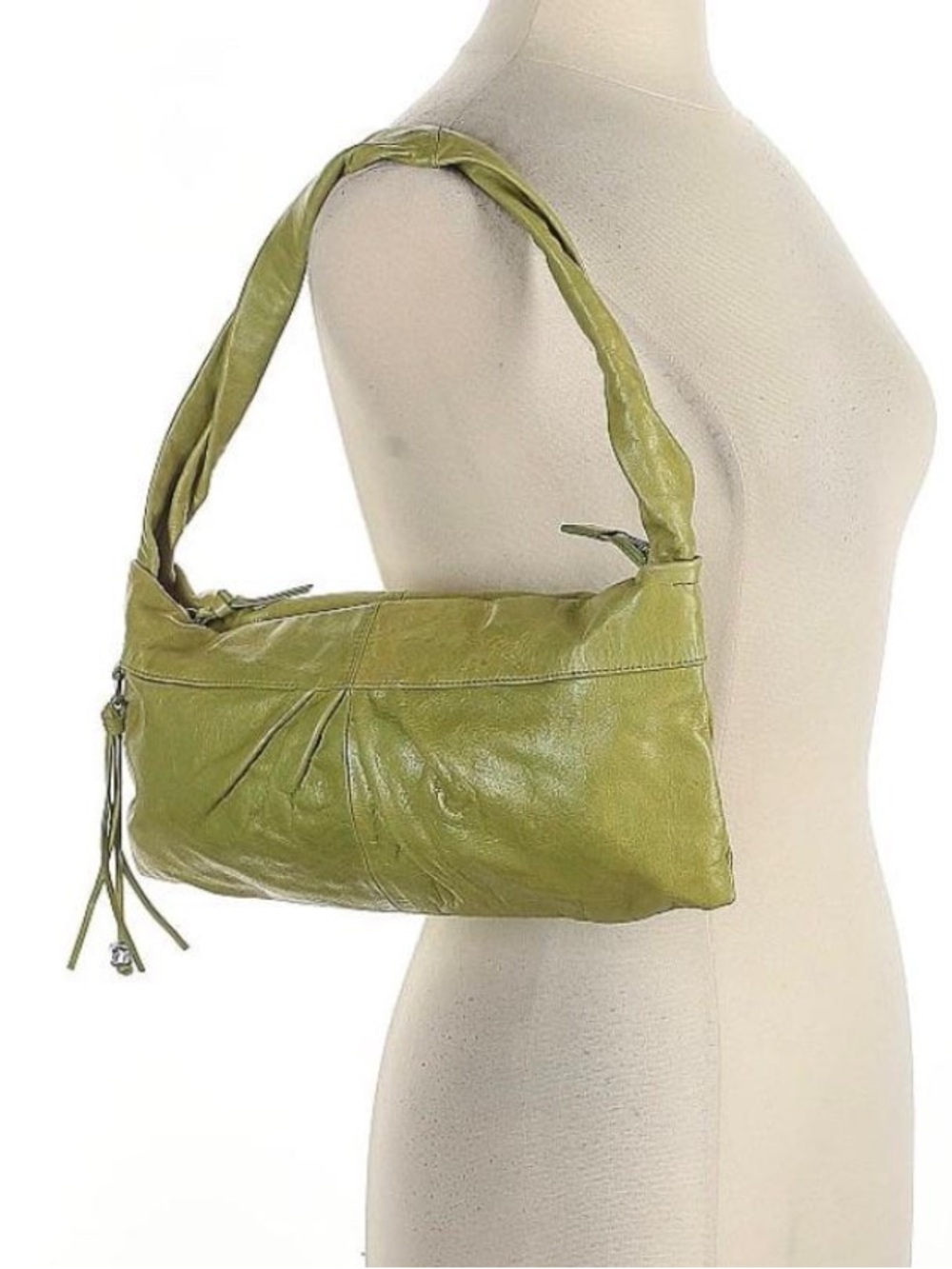 HOBO Chartreuse Green Leather Shoulder Bag